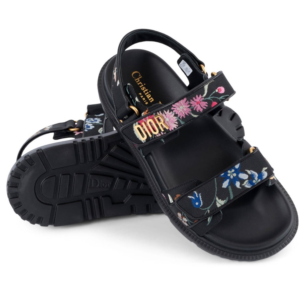 Christian Dior: 2023 DiorAct Floral Sandals